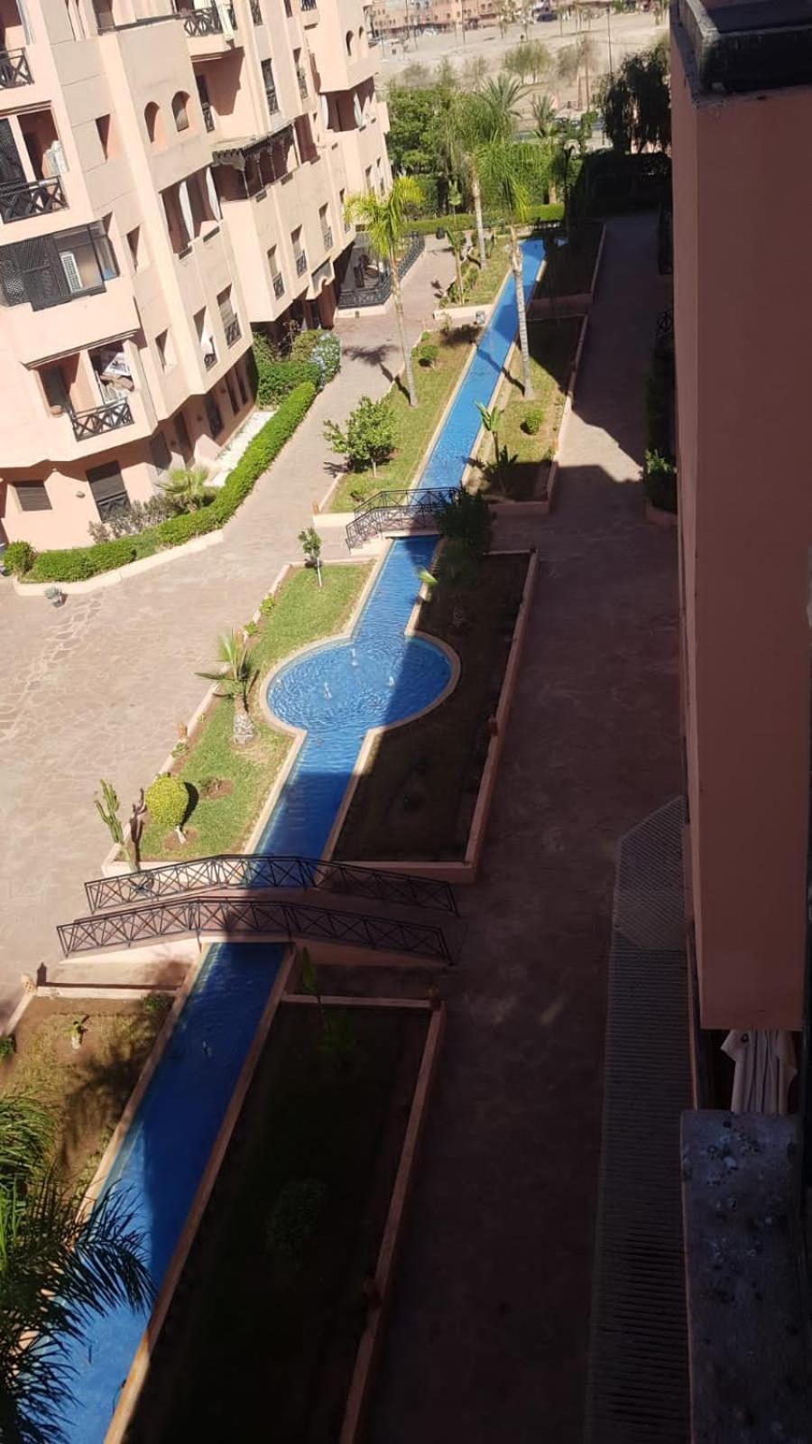 Un Moderne Chic Appartement Vue Sur Piscine Marrákes Kültér fotó